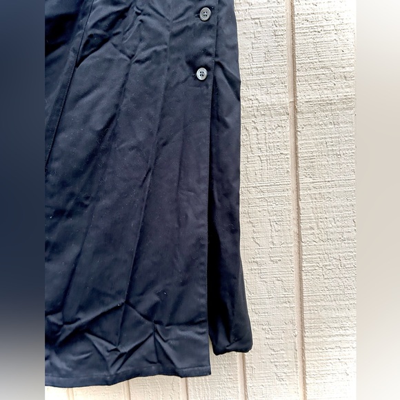 Simple Black Maxi Dress with buttoned down sides - Picture 3 of 3